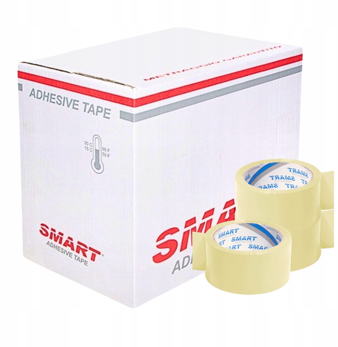 Smart Pakkingstape Transparant 48mm x 91m - 36 Rollen - Sterke Acryl Lijm
