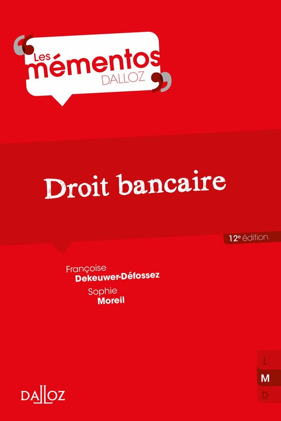 Mémentos - Droit bancaire 12ed - cover