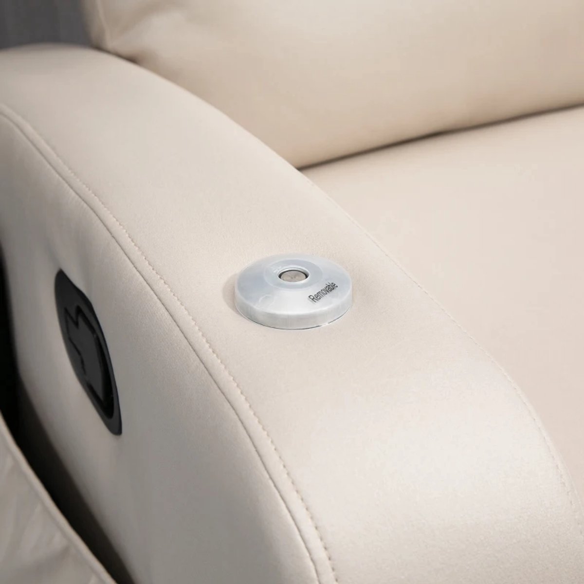 Exoluxe Power Massagefauteuil met Afstandsbediening - Beige - afbeelding 3