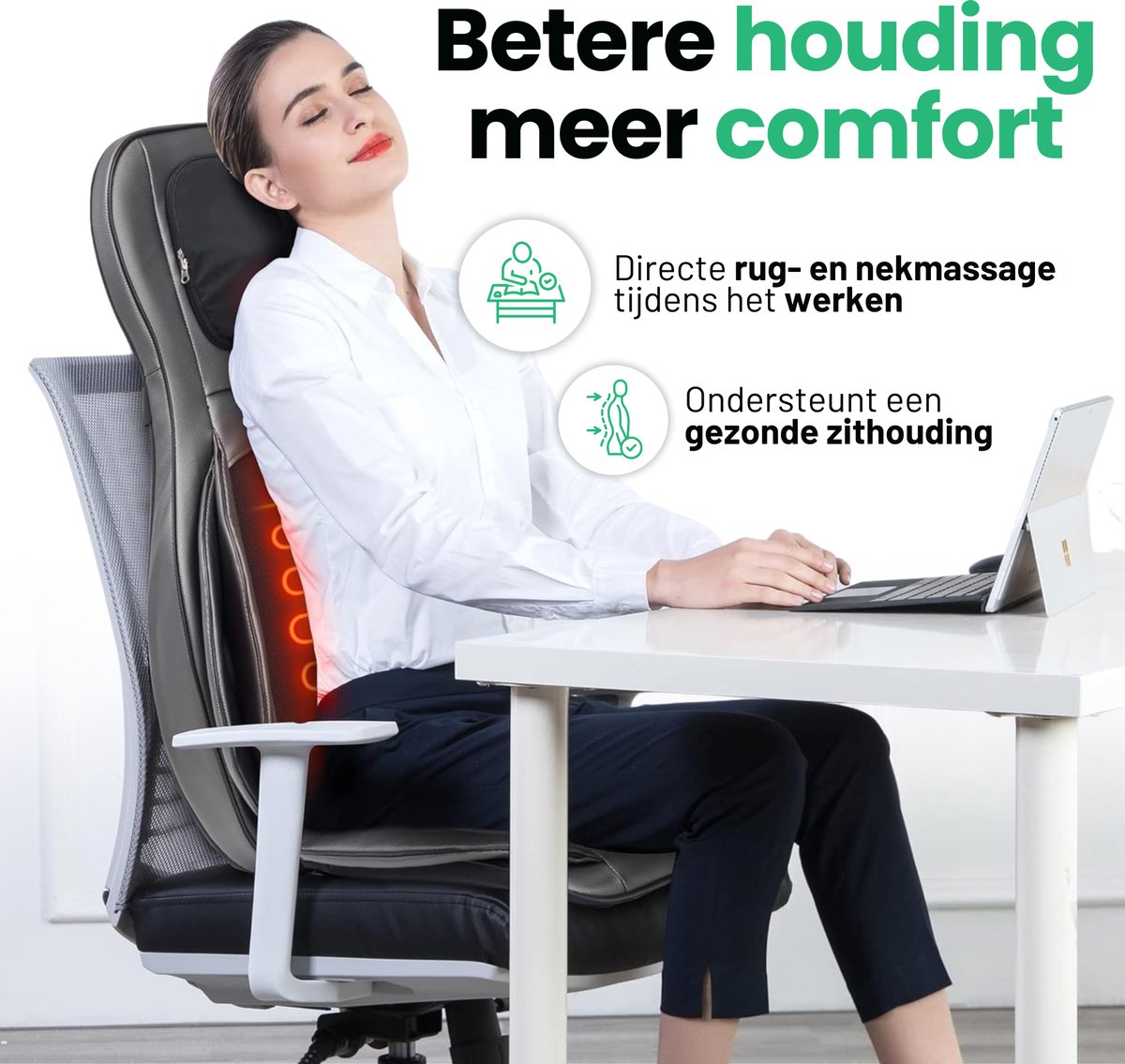AlienComfort™ Oberon Massagemat met Warmte Therapie - afbeelding 3