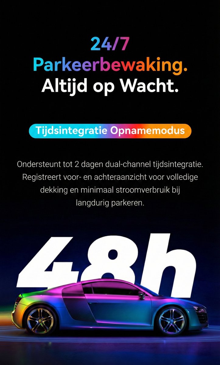 Dashcam Auto Camera Voor en Achter - 4K Beeld - met 64GB SD Kaart - GPS - DDPAI N2 – foto 5