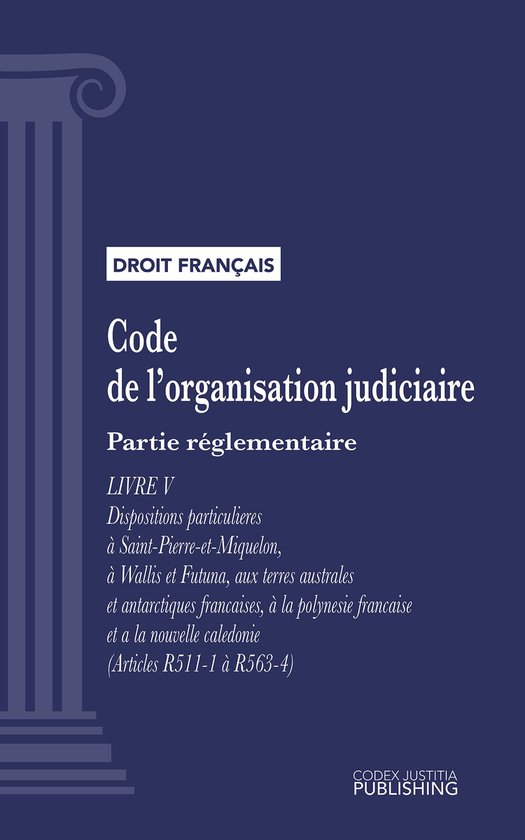 Code de l'organisation judiciaire - cover