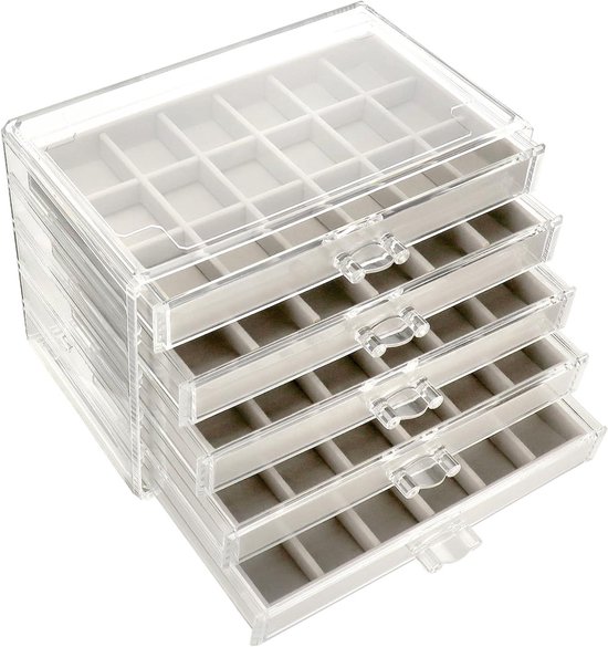 Stapelbare sieradenorganizer - Sieradenbakje voor het bewaren en