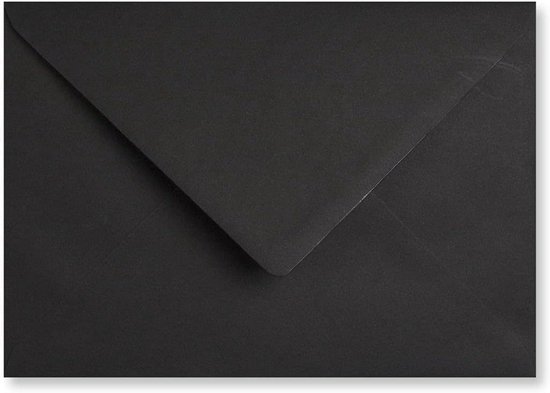 C5 Gekleurde Enveloppen (162x229 Mm) – 10 Stuks, Ideaal Voor A5 Kaarten, Bruiloften En Knutselwerk (zwart)