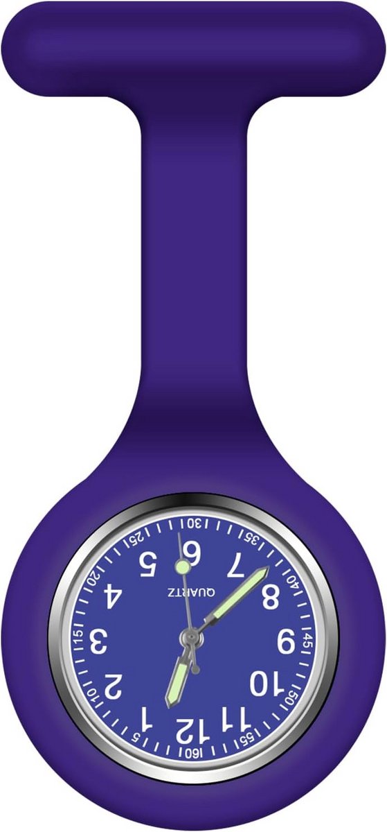 Verpleegster Horloge met Clip voor Artsen en Zorgpersoneel - Lichtgevend en Gemakkelijk Af te Lezen