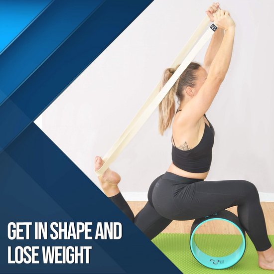 Yoga Wiel Set - 3-pack voor Afvallen en Verbeteren van Houding — afbeelding 3