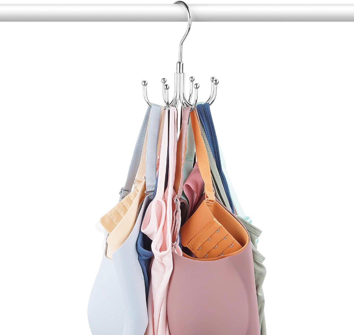 Hanger voor Kast - Ruimtebesparende BH- en Tanktop Organizer met 24 Capaciteit