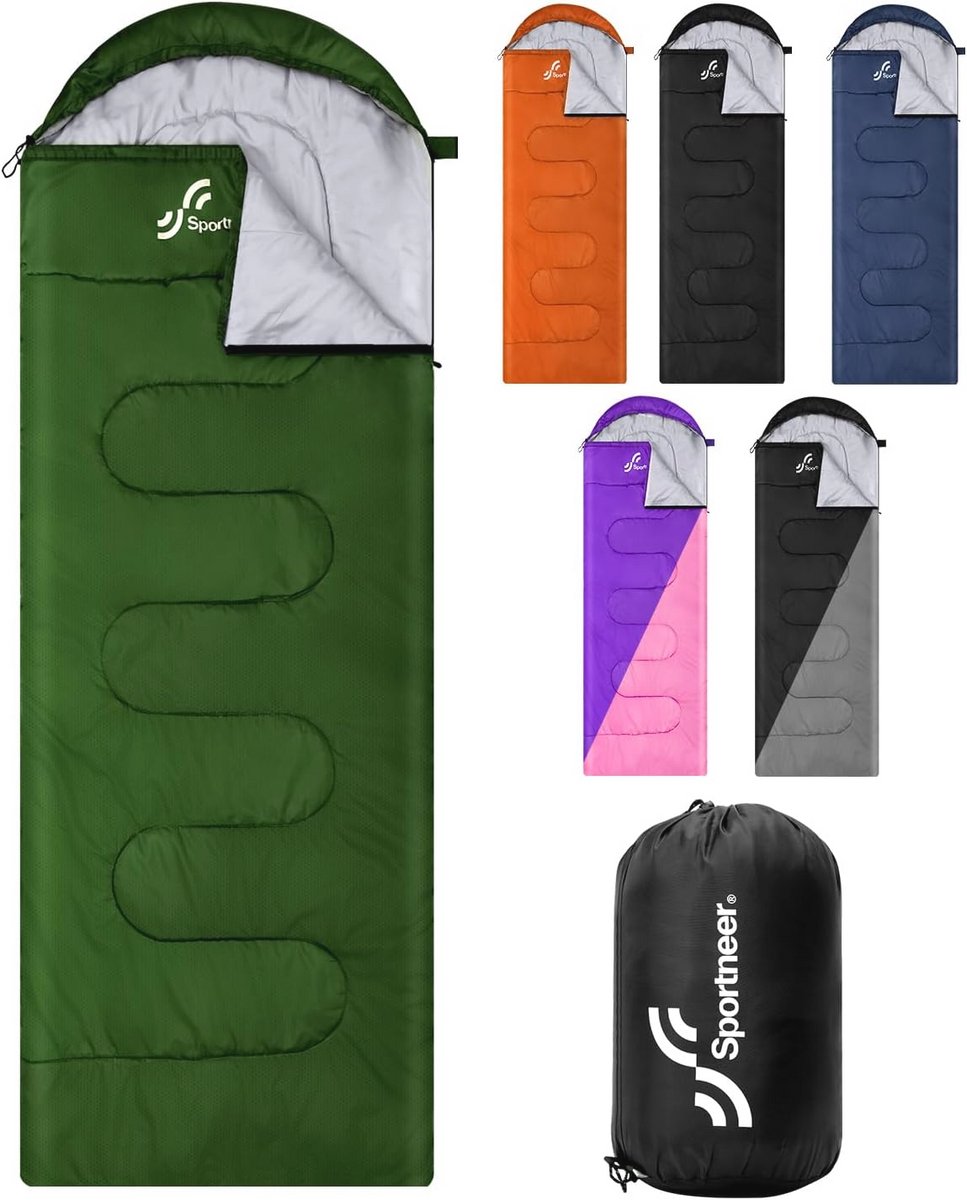 Slaapzak - Kinderen Volwassenen Lichtgewicht Compact voor Zomer Warm Weer Camping Backpacken Reizen Buiten