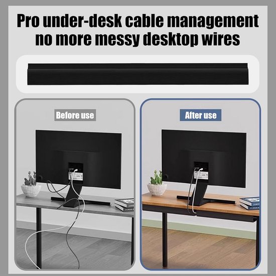 Kabelbeheer onder bureau, 35 paar draadorganizer