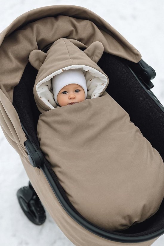 Wintervoetenzak voor Kinderwagen en Autostoel - Warm en Comfortabel voor Baby's - Universeel Met 3- en 5-punts Gordelsysteem — afbeelding 4