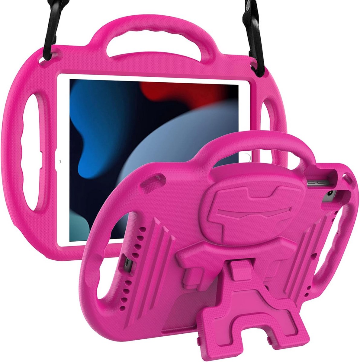 Kindershoes voor iPad 10.2 inch (9e/8e/7e Generatie) met Schouderband en Standaard