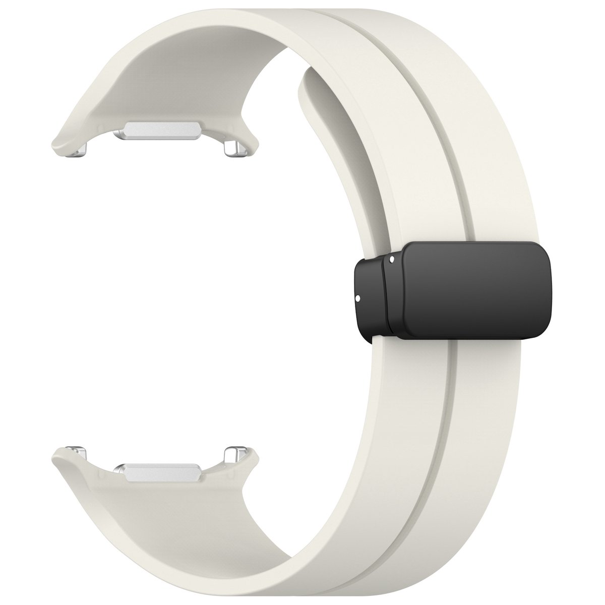 Compatibel met de Samsung Watch Ultra, magnetische vouwsluiting en siliconen band voor de Galaxy Watch Ultra.