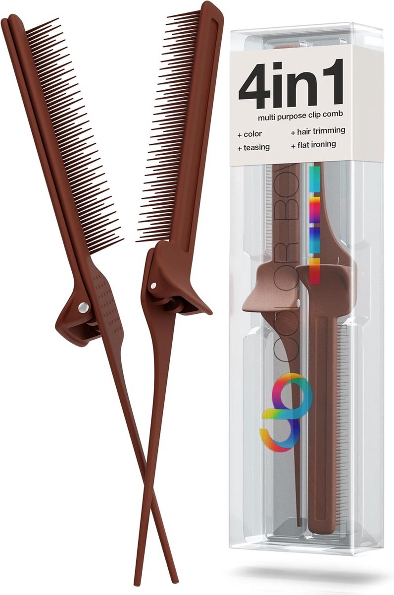 Rattenstaartkammen voor kappers - 2-pack styling tools voor balayage, ombré en haarkleuring