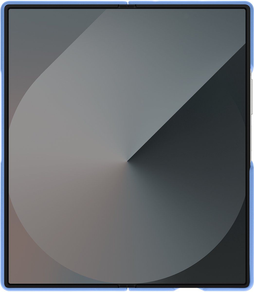 Avizar Hoes Geschikt voor Samsung Galaxy Z Fold 6 Softtouch + Stylus, Blauw