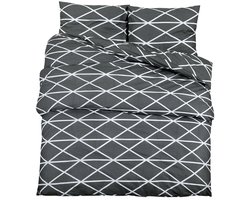 Dekbedovertrekset | Beddengoed 200x220 cm katoen grijs