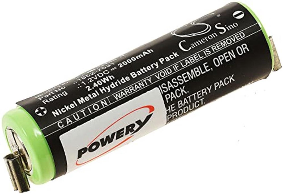 Accu voor tondeuse 1,2 V NiMH passend voor diverse tondeuses