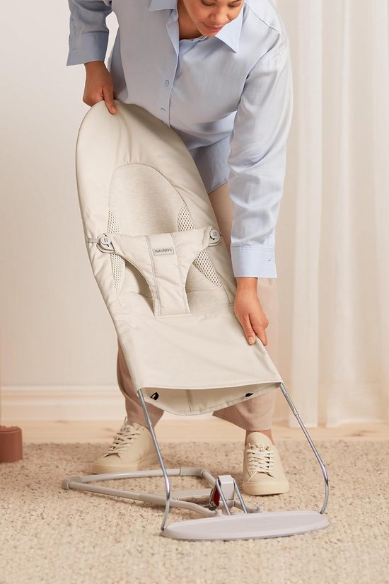 Ergonomische Baby Wipstoel met Zachte Tri-Fabric en Natuurlijke Schommeling — afbeelding 4