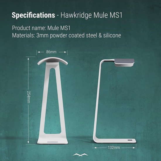 Gaming Headset Standaard met Hoofdbandsteun - Wit van Merkloos — afbeelding 5