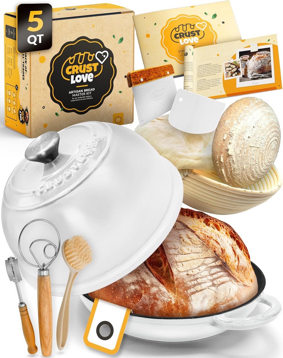 Gietijzeren Pan voor Brood Bakken in Oven | Slowcooker & Stoofpan