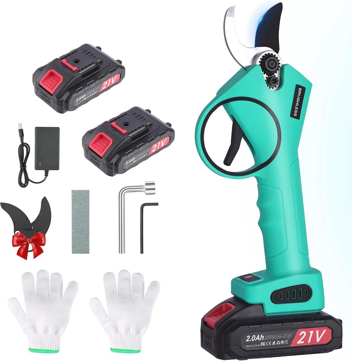 Professionele Elektrische Snoeischaar 40 mm met Accu voor Fruitbomen en Wijnstokken
