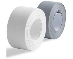 Waterdichte Afdichtingstape voor Bad en Toilet - Zelfklevende Plinten en Caulk Tape in Wit en Grijs