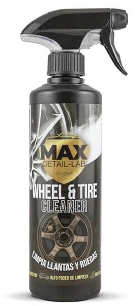 Velgenreiniger en Ontvetter voor Auto's en Motoren - Zuurvrij, Drievoudige Werking, No Scrub, Professionele Detaillereiniger 500ml