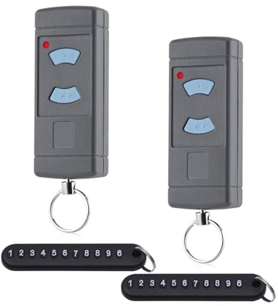 Garagedeur Afstandsbediening, Universele 433 MHz 4-kanaals Afstandsbediening voor Leren Kopiëren, Mini Draagbare Garagepoortopener Dichter Toetsenborden, Snel Gegevens Kopiëren