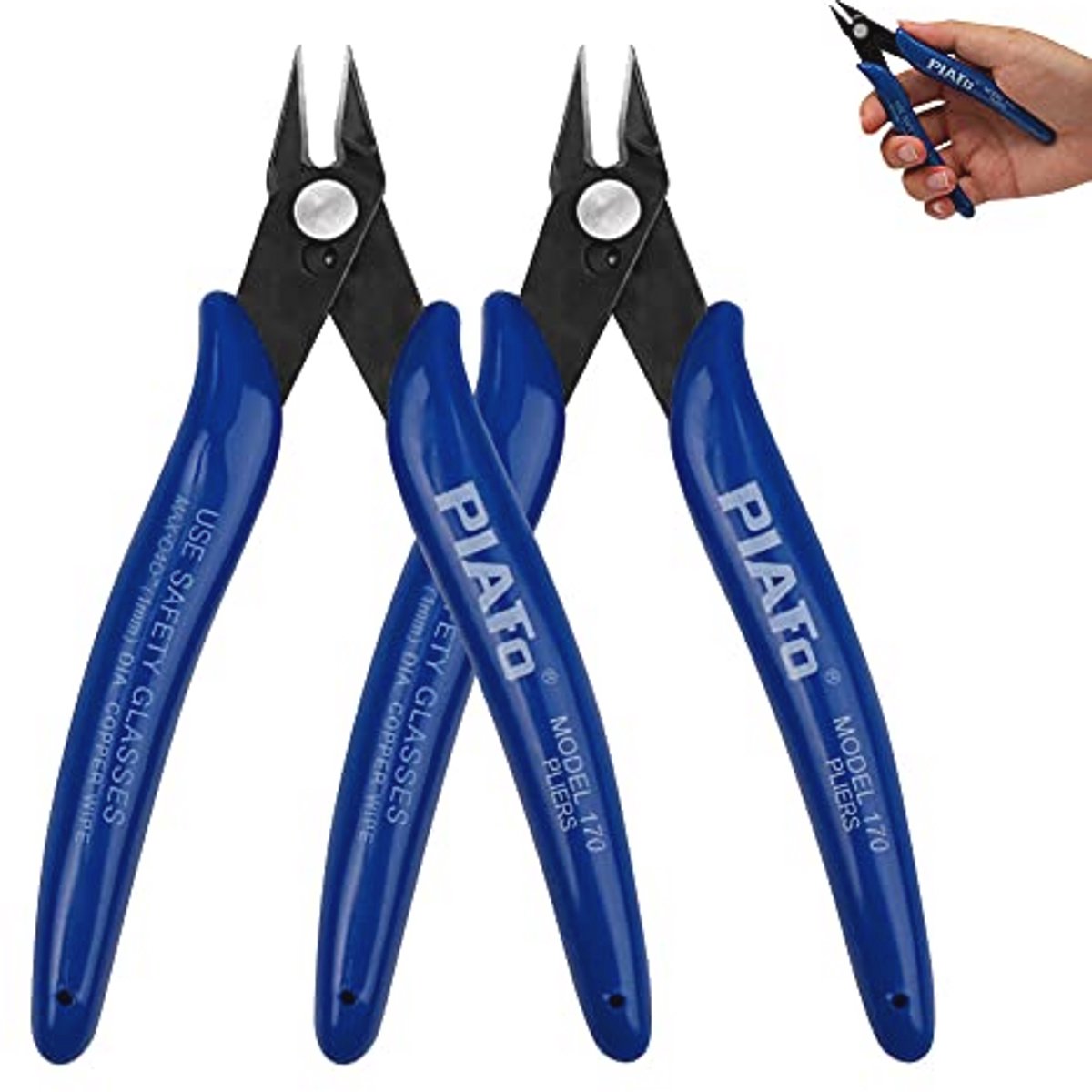 Draadknippers 2Pcs - Compacte Zijsnijders voor Sieraden en Elektronische Reparaties