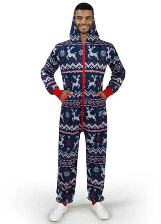 Kerst Pyjama Met Capuchon Voor Volwassenen Bol kerst-pyjama-met-capuchon-voor-volwassenen-bol