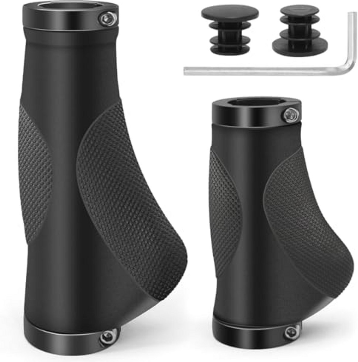 Ergonomische Antislip Fietsstuurgrepen met Dubbele Vergrendeling - 22 mm