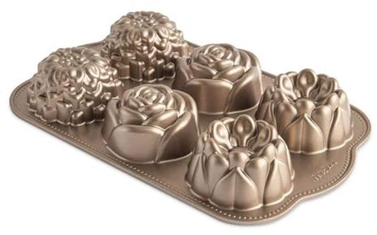 Mini Cakelettevorm met Bloemen Motief – Perfect voor Individuele Taarten