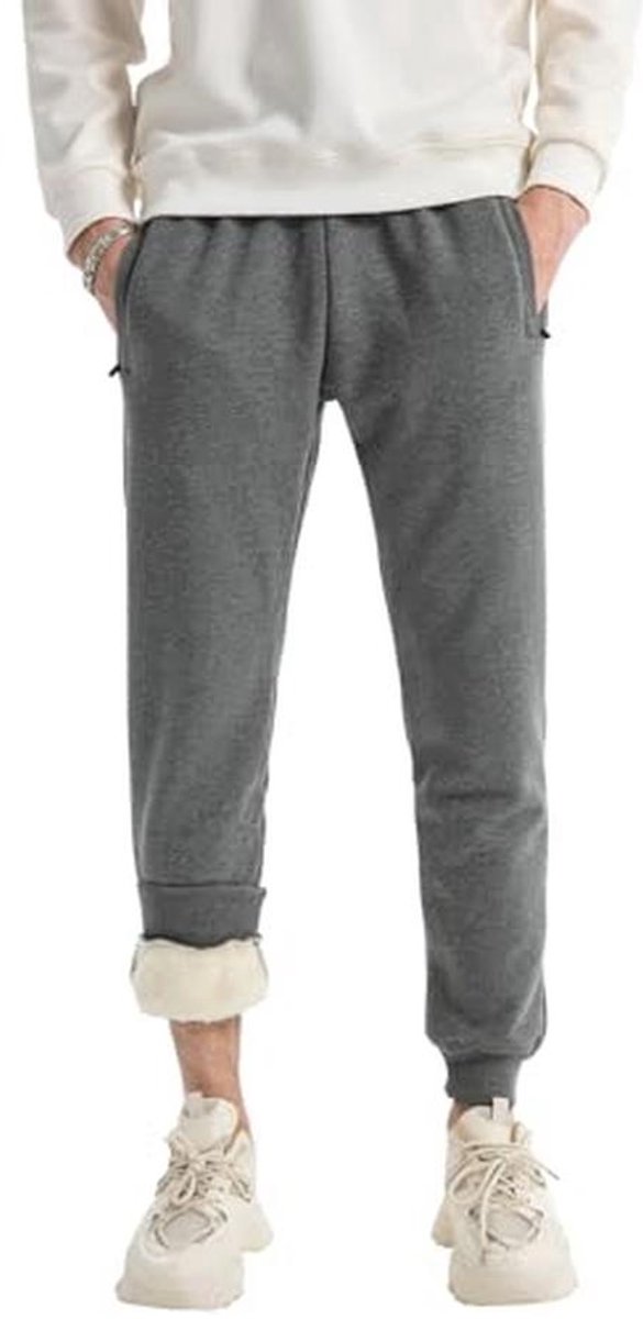 Heren Winter Fleece Joggingbroek met Zakken
