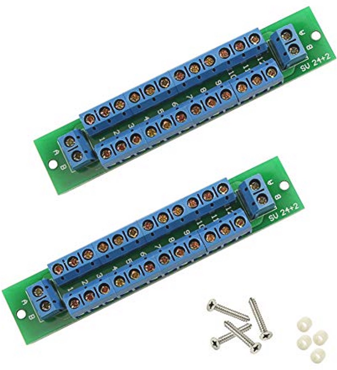 Power Distribution Board met 2 Ingangen en 13 Uitgangen voor DC en AC Spanning