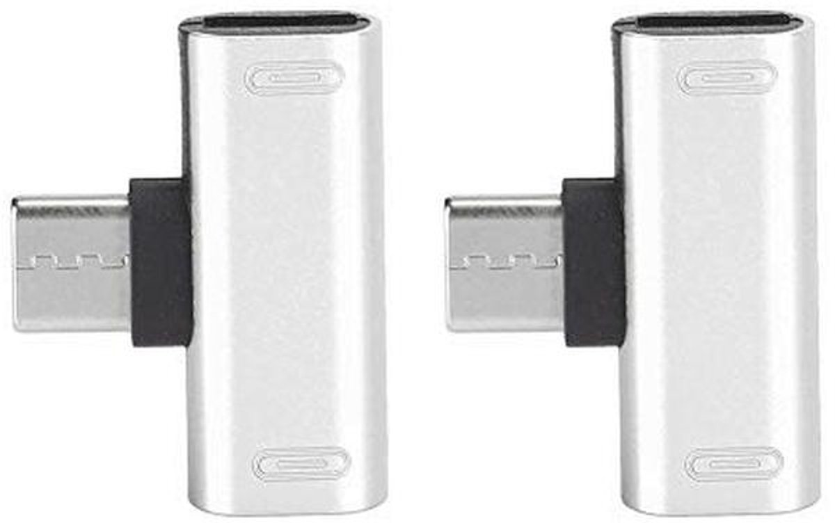 USB C Splitter 2-in-1 Adapter voor Hoofdtelefoon en Oplader – Type C Converter
