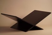 Madera Amsterdam - Boekenstandaard Dark Walnut - Massief Hout - Duurzaam - Boekenhouder/Boekensteun voor Koffietafelboeken