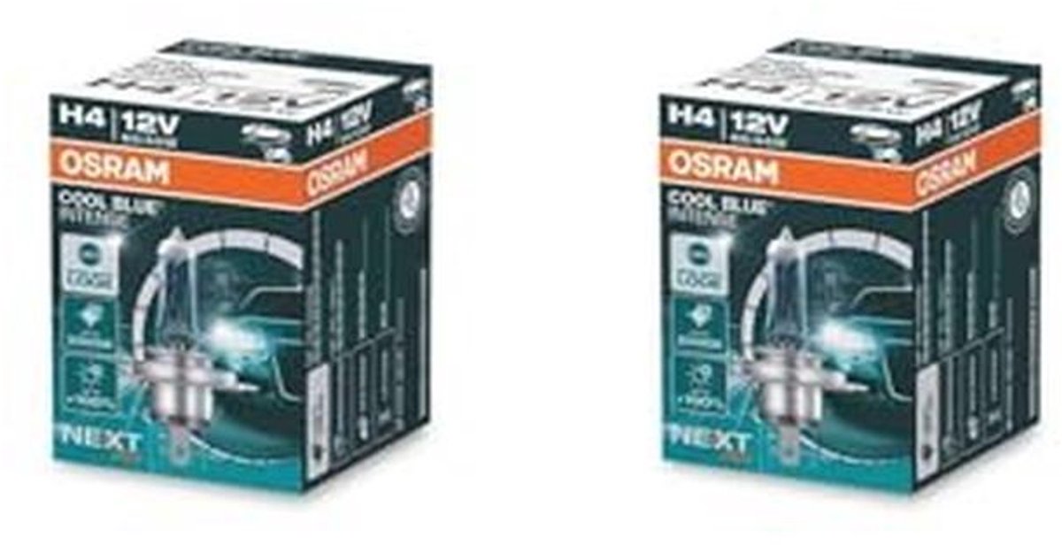 H4 Halogeenkoplamp met +100% Helderheid en LED-look, tot 5000K