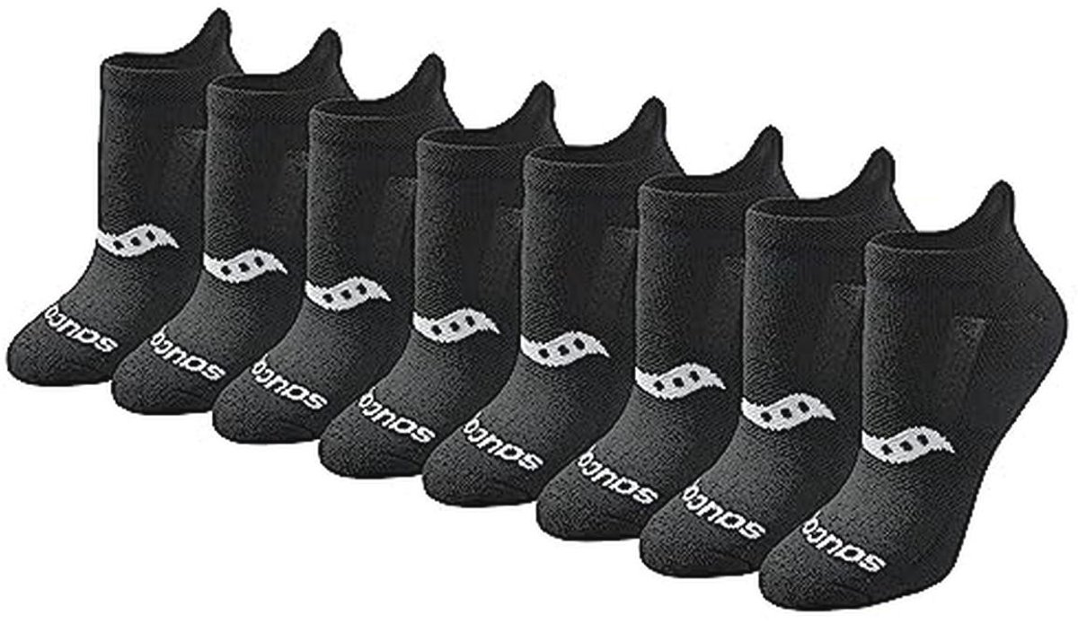 Dames Multi-Pack Performance Hiel Tab Hardloop Sokken - Pack van 16
