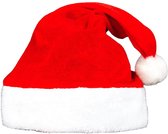 Bonnet De Père Noël Luxe En Peluche Rouge Et Blanc - Extra Long Avec Pompon - Pour Fêtes De Noël - 6