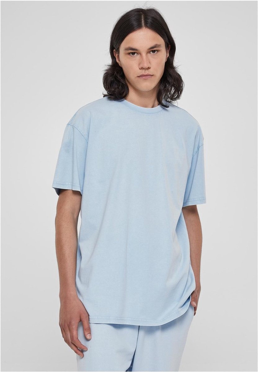Urban Classics Heavy Oversized Acid Wash Heren Tshirt S Blauw
