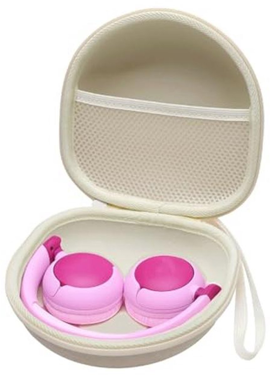 Hoofdtelefoontas voor kinderen - Geschikt voor Bluetooth-hoofdtelefoons - Gebroken wit