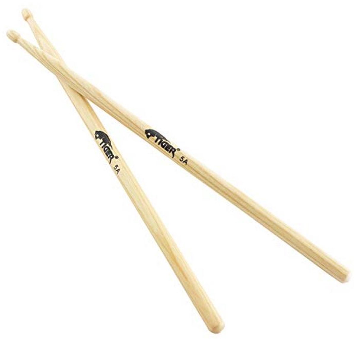 TIGER TDA77-5A drumstokken met houten punt - Hickory - 5A