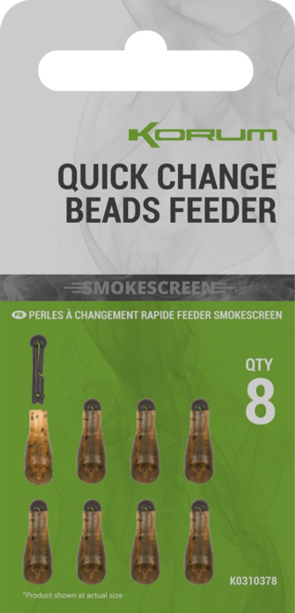 Korum Smokescreen Quick Change Beads (8 pcs) - Maat : Feeder