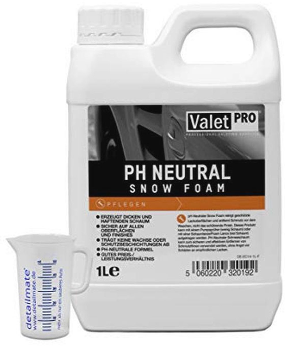 pH-neutraal Snow Foam voor Auto Wassen - 1 Liter Schuim met Maatbeker 50 ml