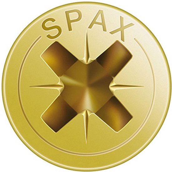 SPAX Universele Schroef Verzinkt VK 4,5x60mm Voldraad PZ2 100st