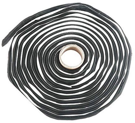Butylrubber Afdichtmiddel Zwart 4m – Waterdichte Rubberkit voor Auto, Ruiten, Deuren, Lichten