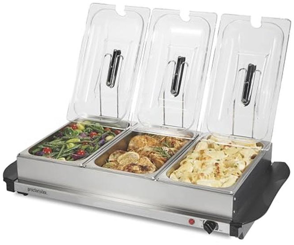 Buffetserver & Voedselverwarmer - instelbare warmte voor feesten en evenementen