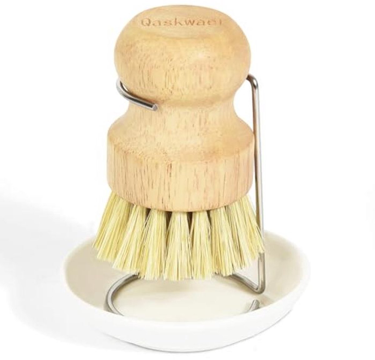 Houten afwasborstels met Natuurlijke Sisalharen - Keuken Reinigingsset met Afdruiprek