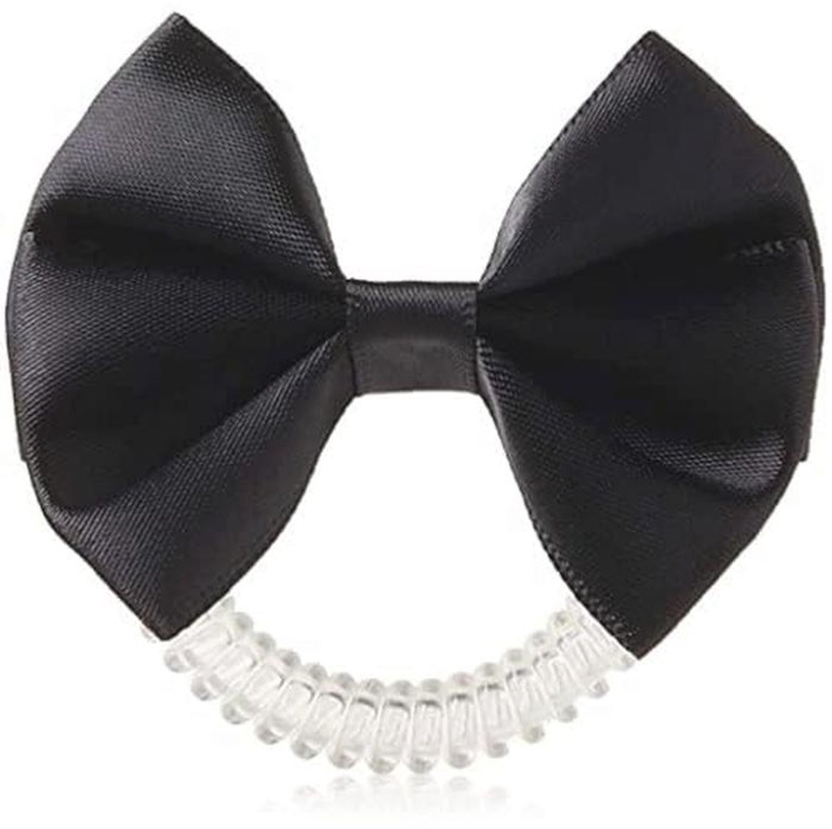 Haarstrik met Slim Hair Scrunchie voor Meisjes en Vrouwen - Zwart