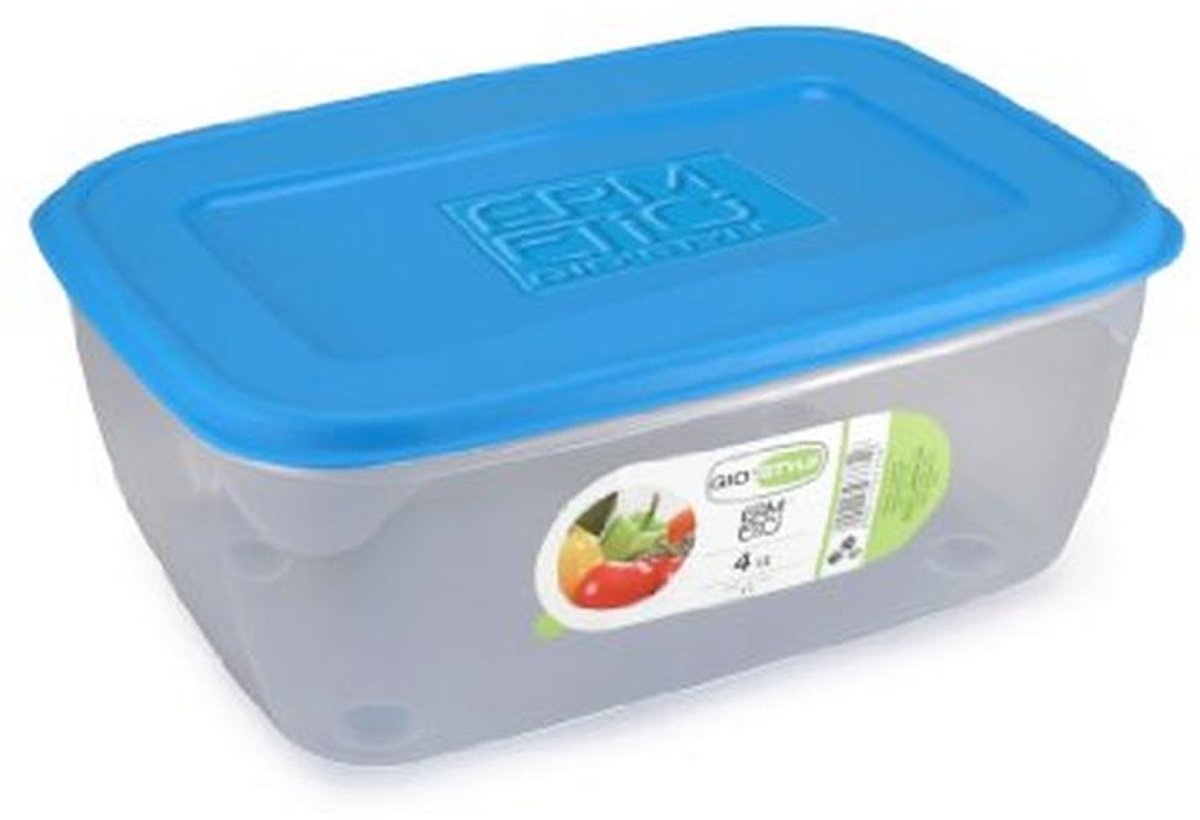 Luchtdichte container voor levensmiddelen - 6 liter - Rechthoekig - Geschikt voor koelkast, vriezer en magnetron
