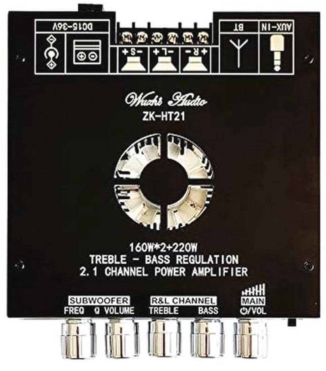 2.1-kanaals Bluetooth digitale versterkermodule met hoge en lage tonen